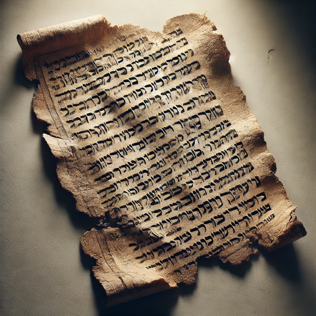 A fragment of the Dead Sea Scrolls, confirming the faithful preservation of the Old Testament.